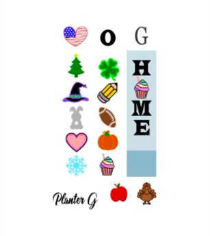 Planter Stand Interchangeable ADD ONS for Design G