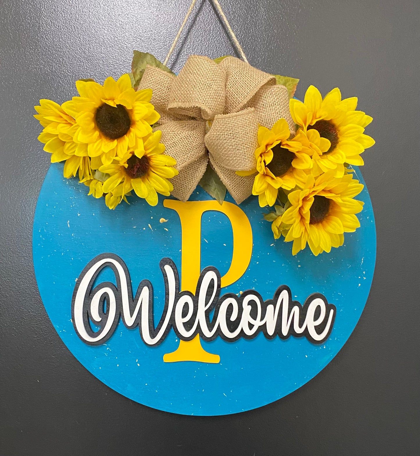 Last Name Welcome Sign