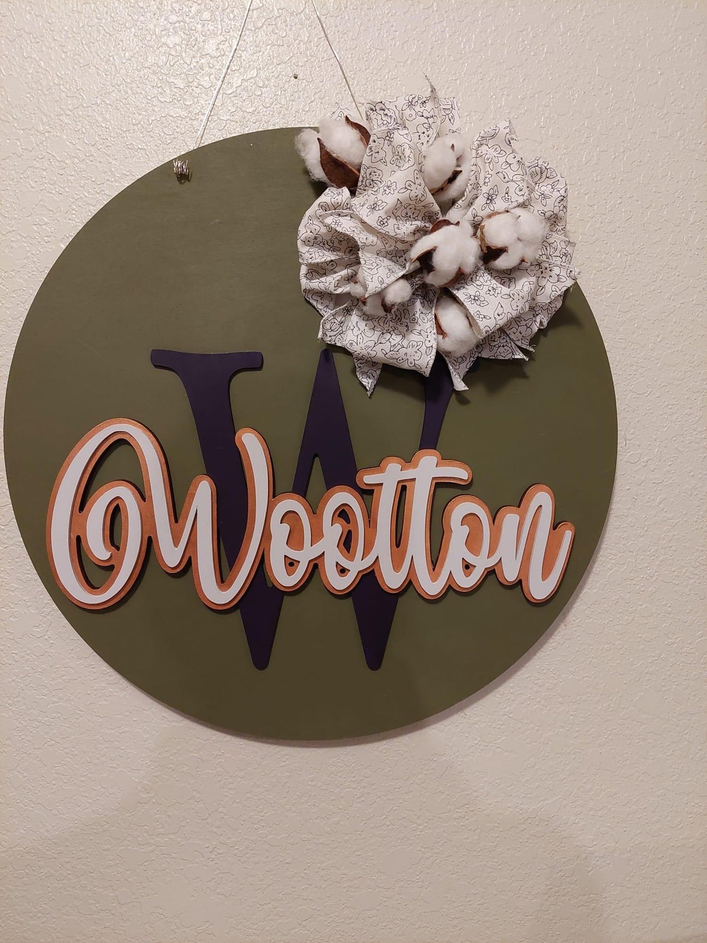 Last Name Welcome Sign