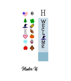 Planter Stand Interchangeable ADD ONS for Design H