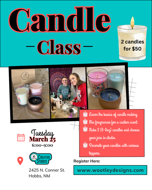 March 25th Open Candle Making Class