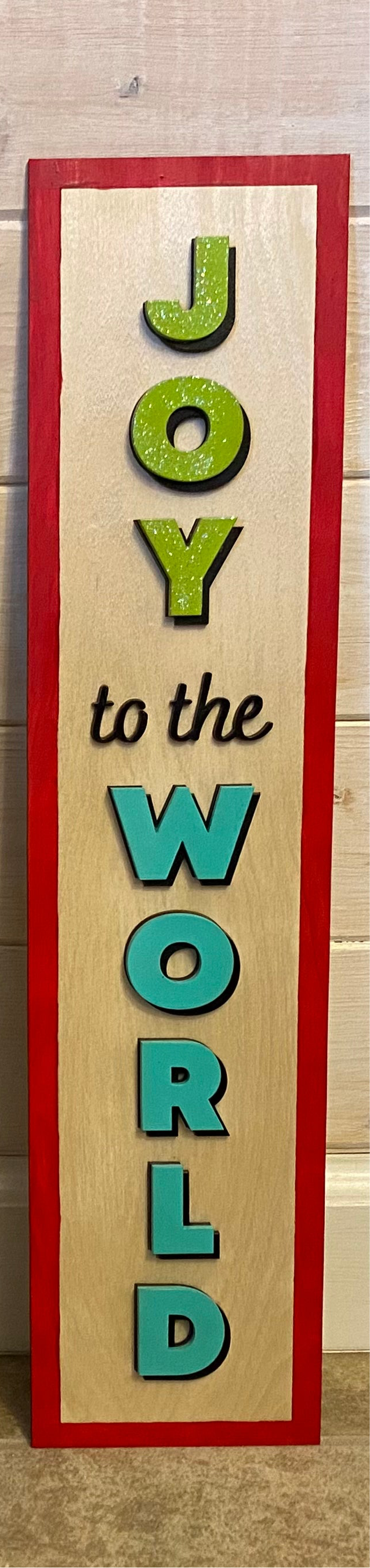 4 foot Joy to the World Leaner