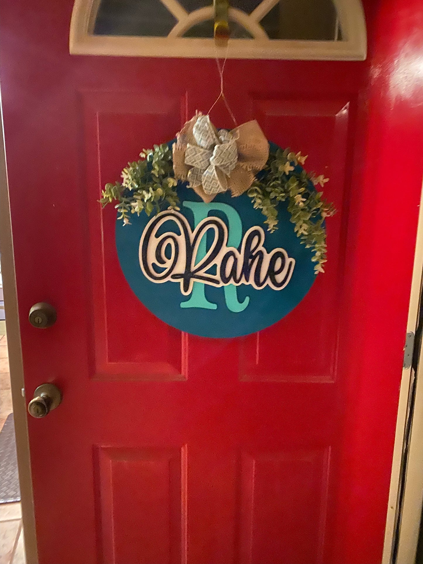 Last Name Welcome Sign