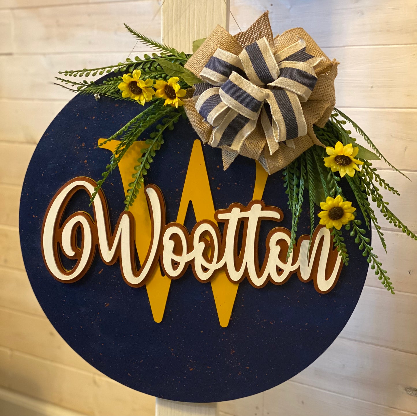 Last Name Welcome Sign