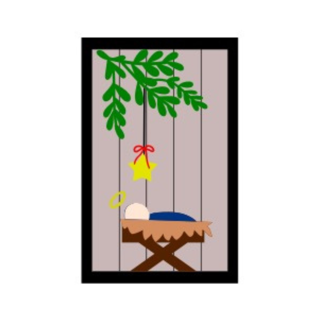Nativity Rectangle Sign