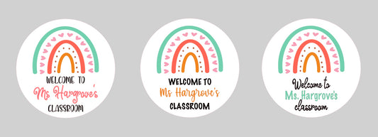 Rainbow Classroom Sign