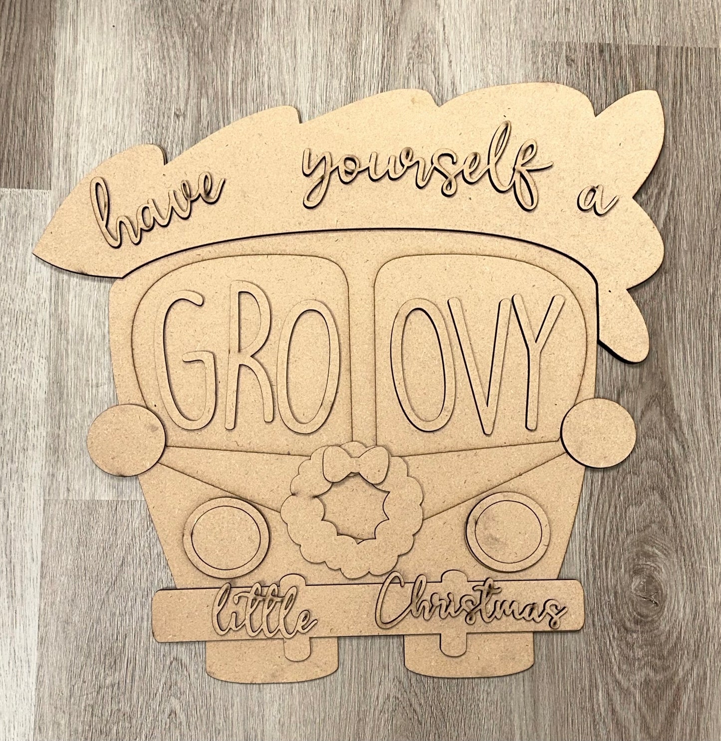 Groovy Christmas Van Sign