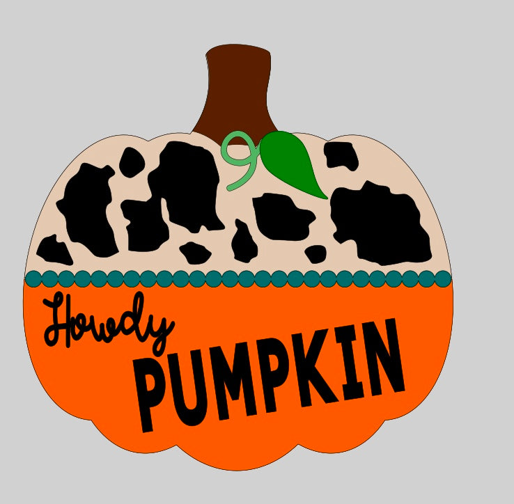 Howdy Pumpkins Sign