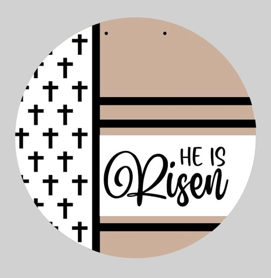 He is risen (crosses & stripes) see