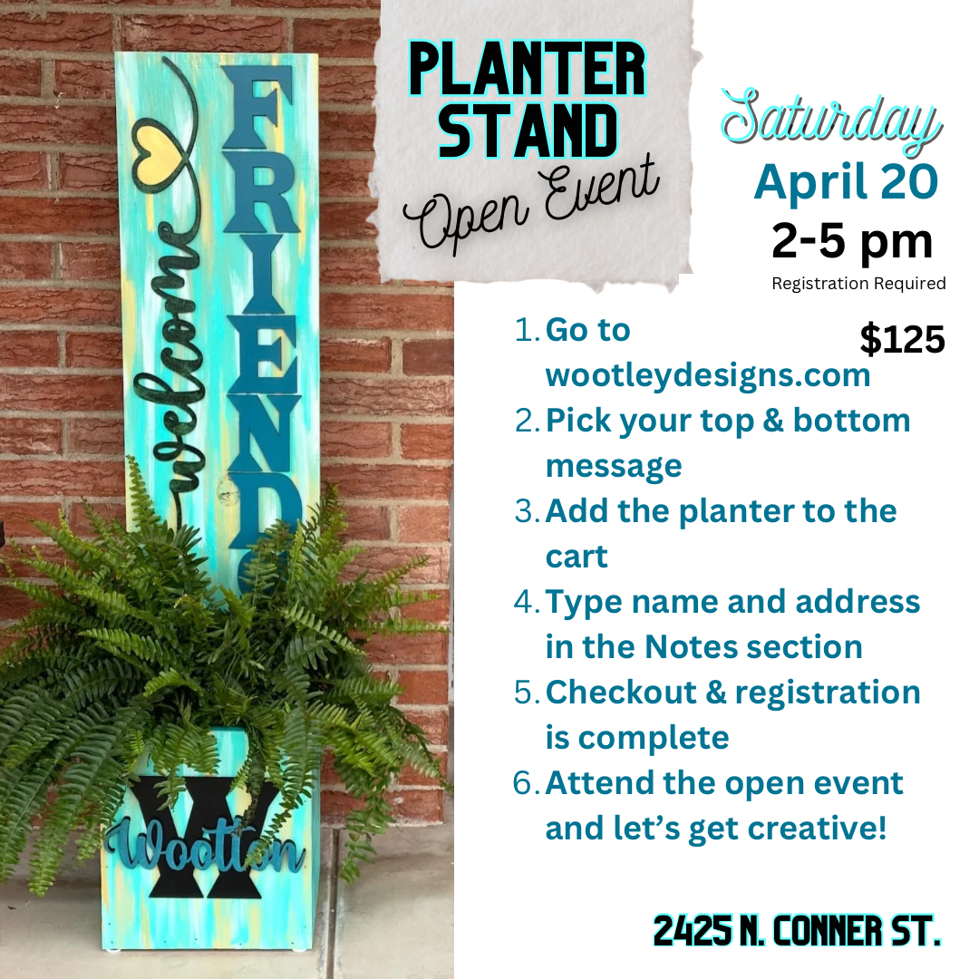 April 20 Plant Stand Open Event