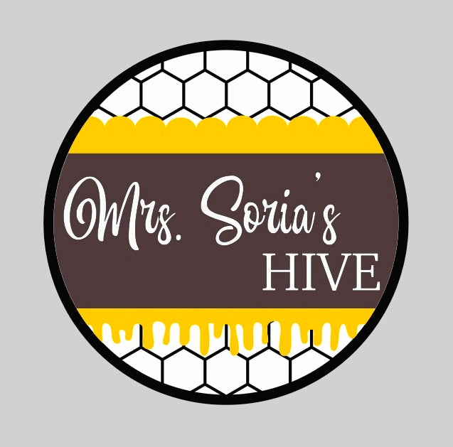 Bee Hive Classroom Sign