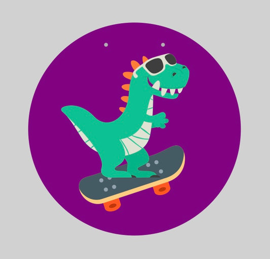 Dino Skateboarder
