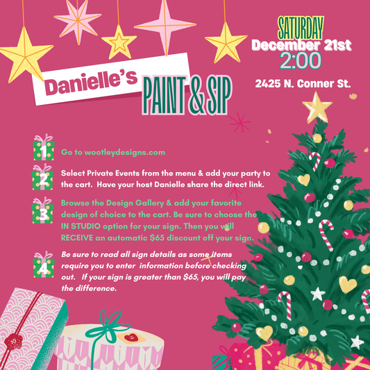 Dec 21 2:00 pm-4:00 pm Danielle's Paint & Sip PRIVATE Event