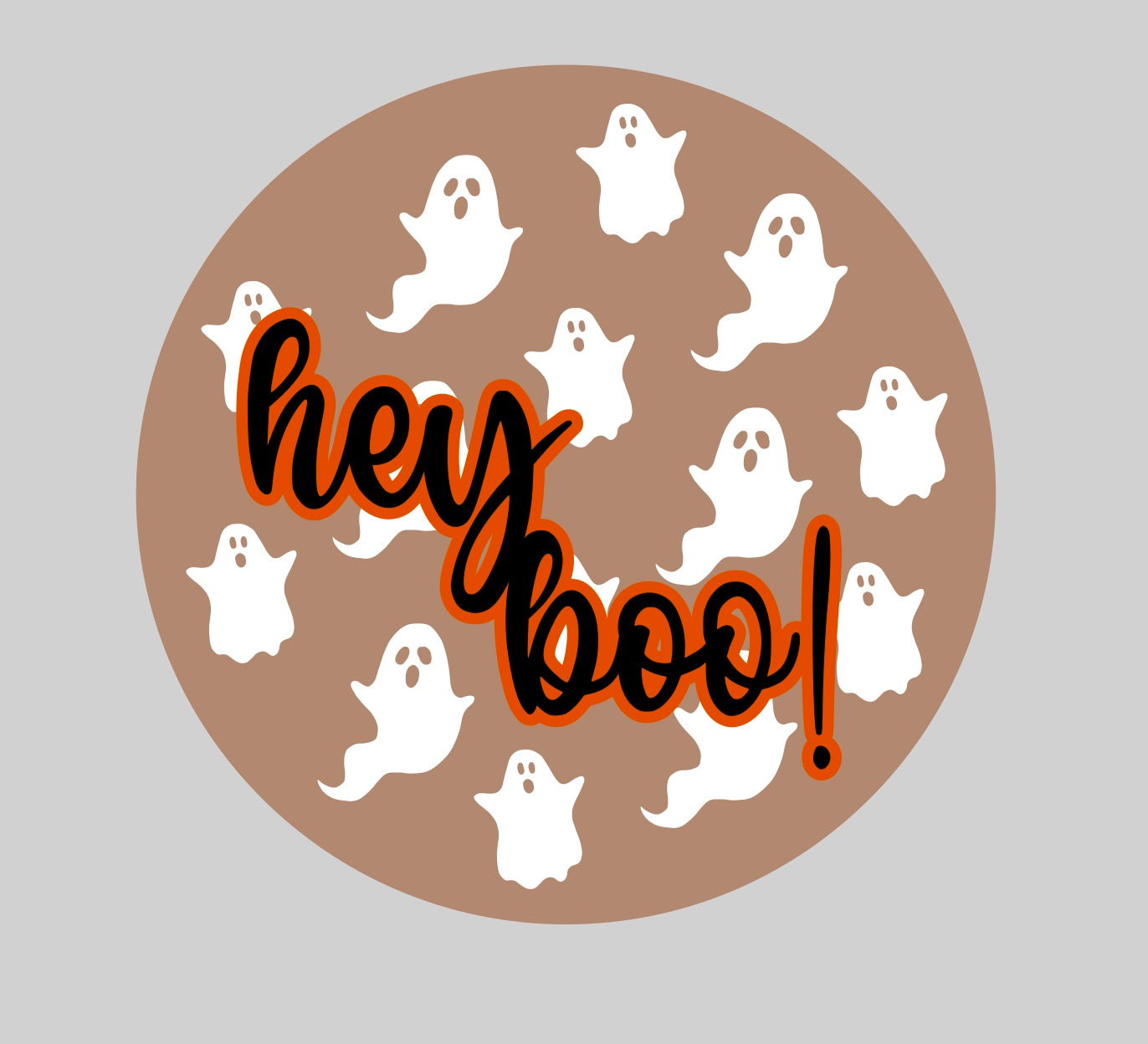 Hey Boo Ghosty sign