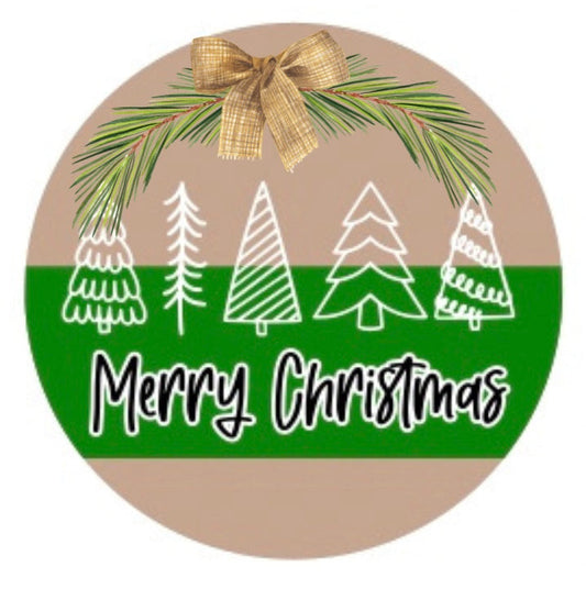 Merry Christmas Tree Sign