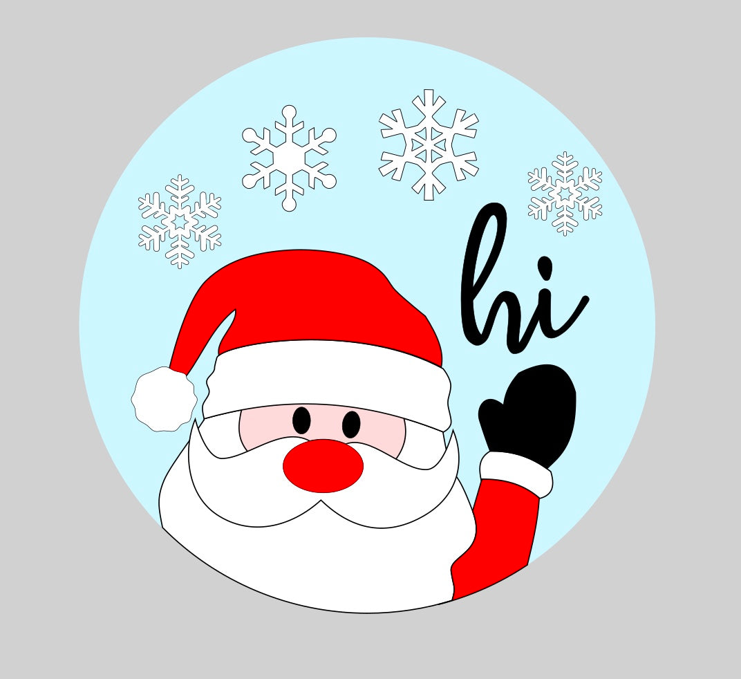 Santa Hi Sign